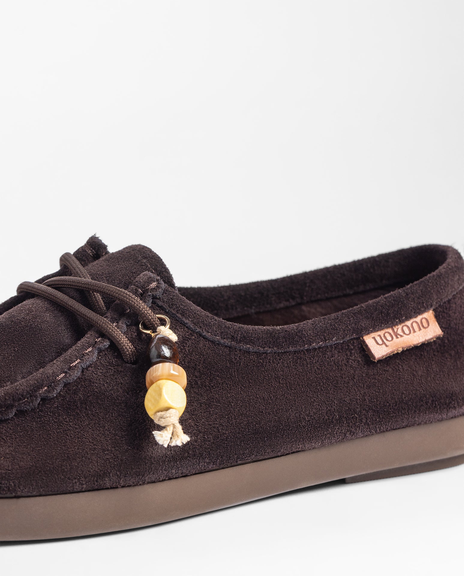 Yokono Arispe-260 scarpe basse marrone scuro camoscio