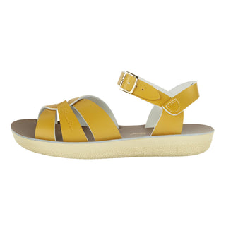 Salt-Water Swimmer Senape sandali donna in cuoio