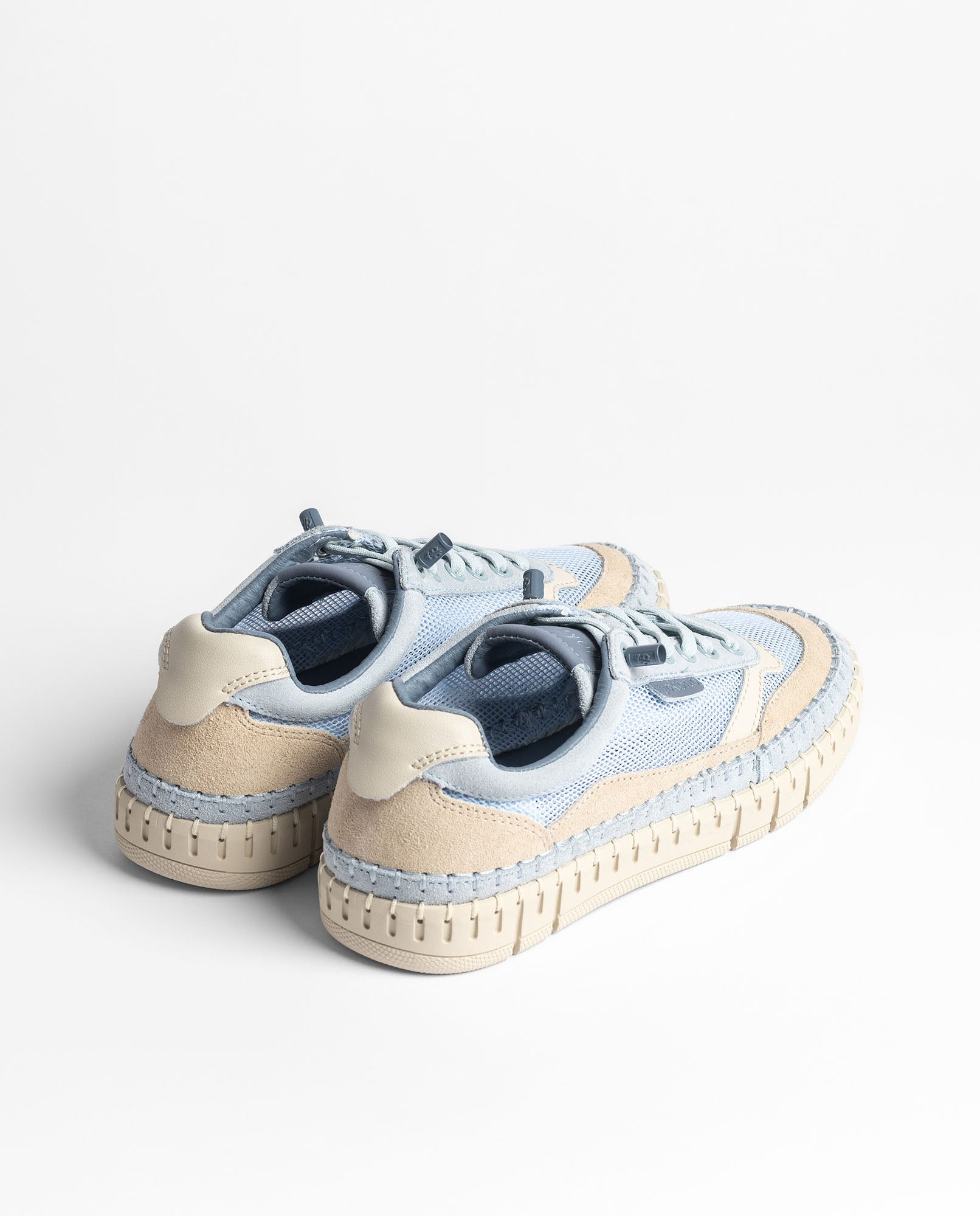 Yokono Flow-104 sneakers donna blu in pelle