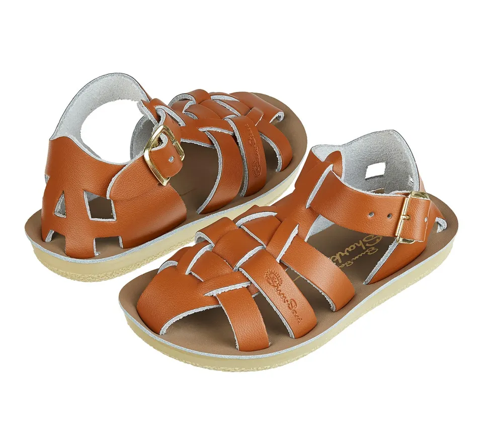 Salt-Water Sandals Shark sandali bambini beige punta chiusa