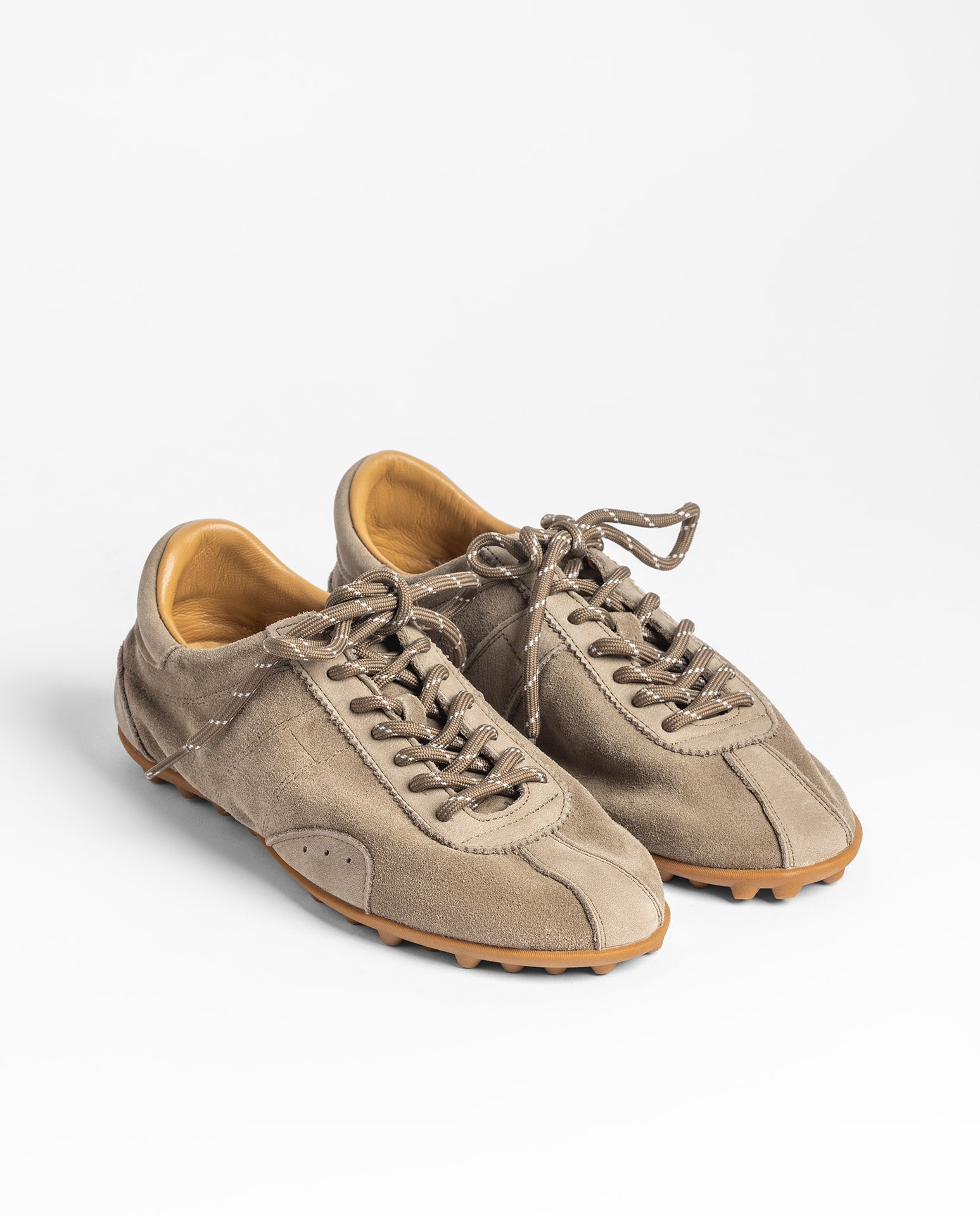 Yokono LYON-262 sneakers verdi in pelle con lacci