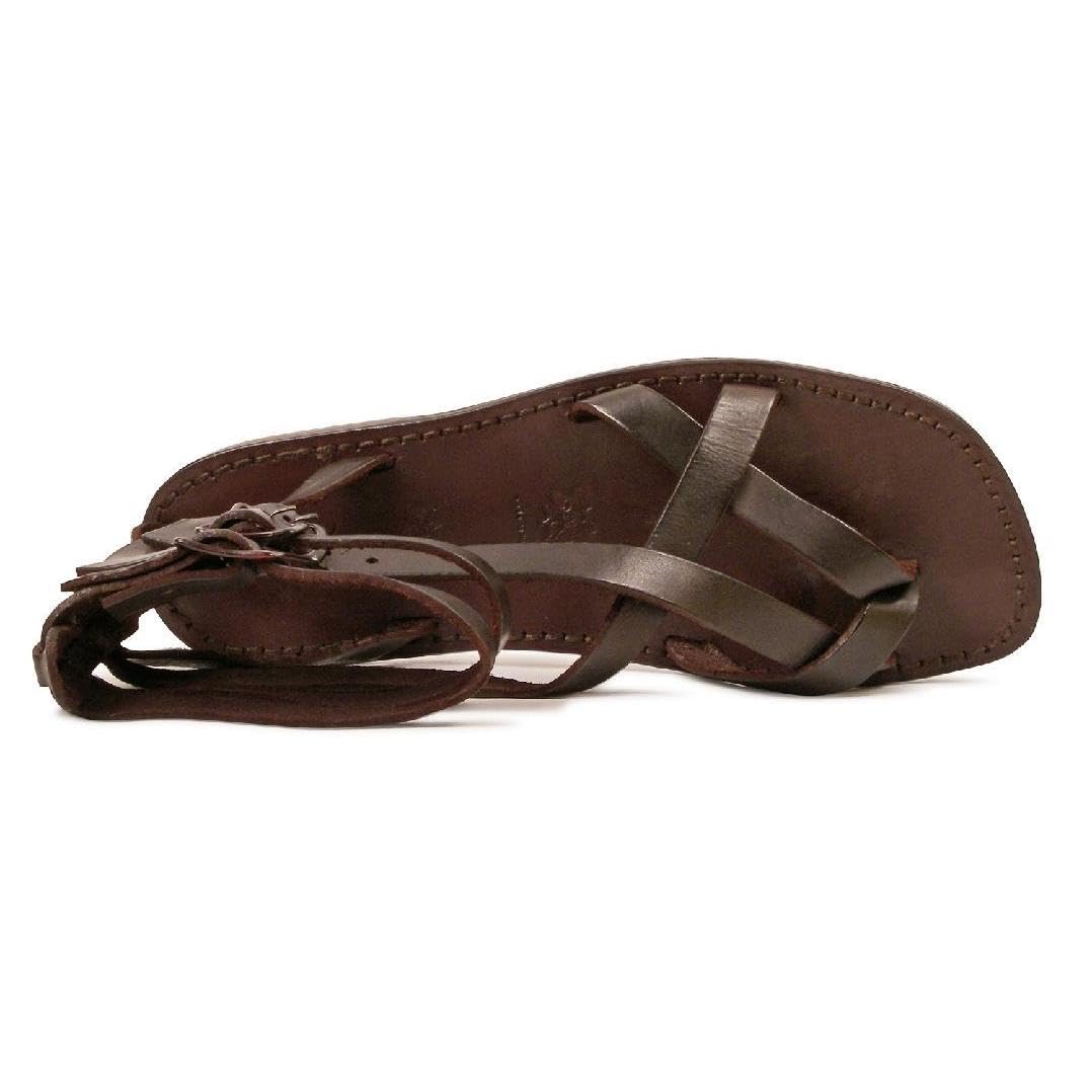 Gianluca Classica 564-U-Cuoio sandali gladiatore testa di moro