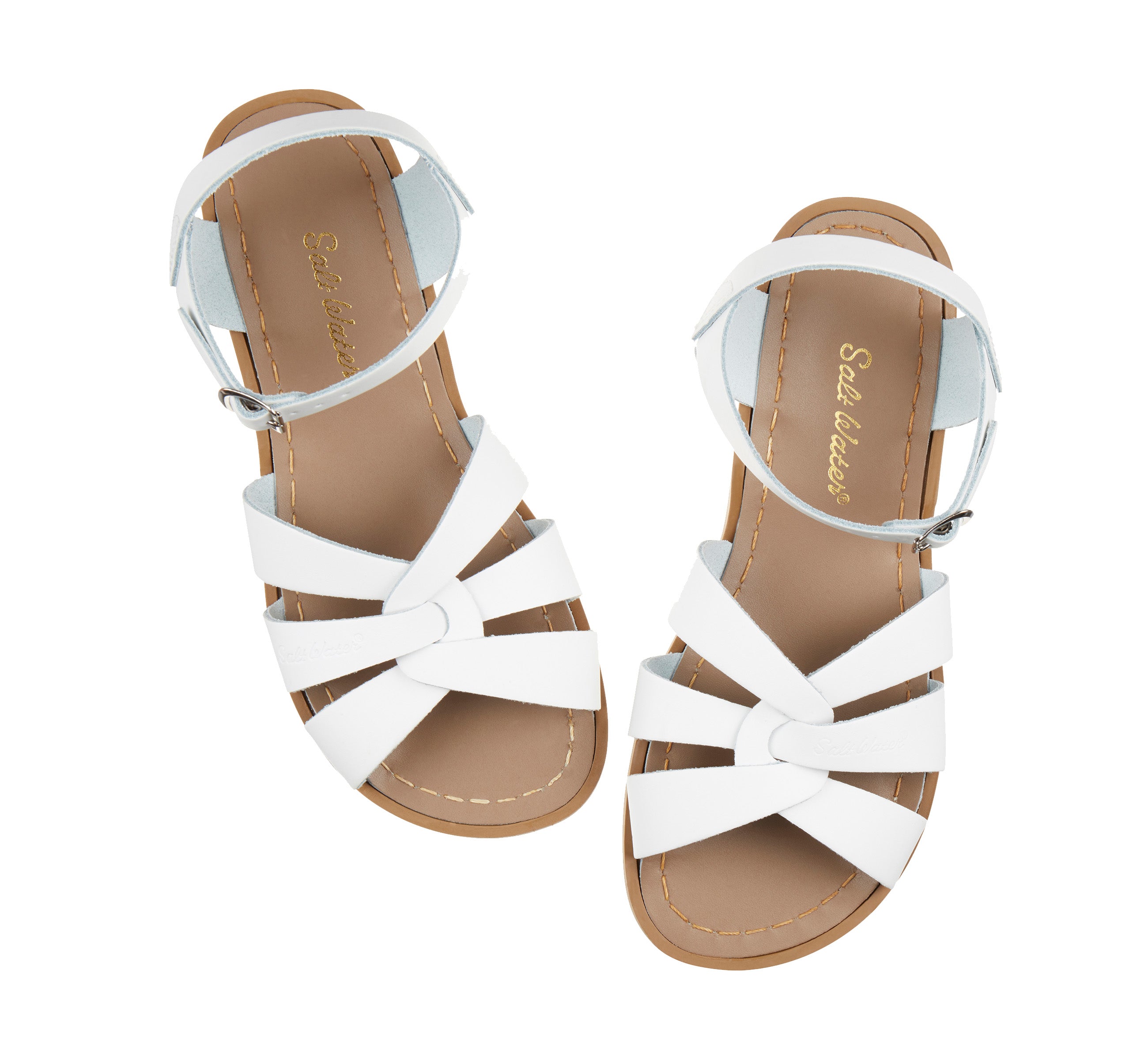 Salt-Water Sandals Original White sandali donna cuoio bianco