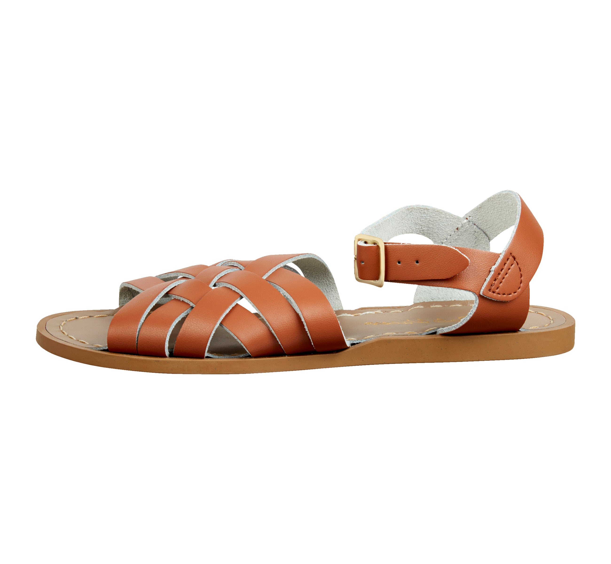 Salt-Water Retro sandali bambino tan in cuoio