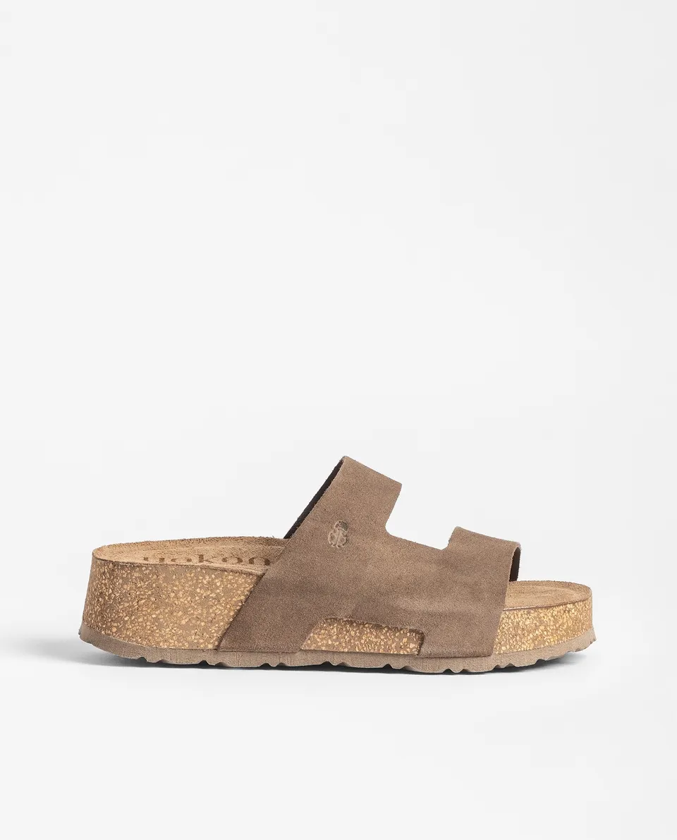 Yokono WIWI-260 sandali plateau marrone in pelle