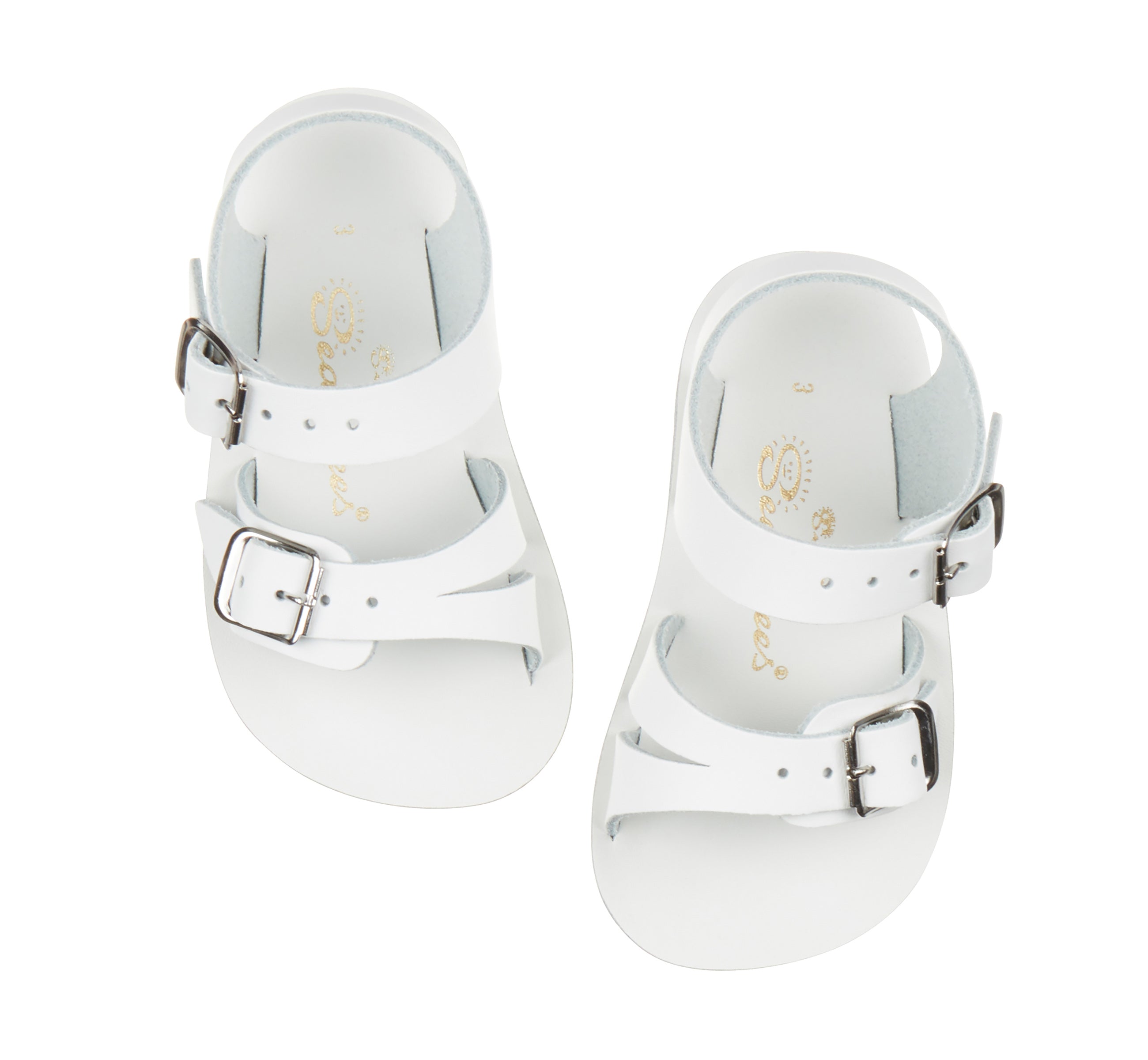Salt-Water Seawee sandali bimbo bianchi in cuoio