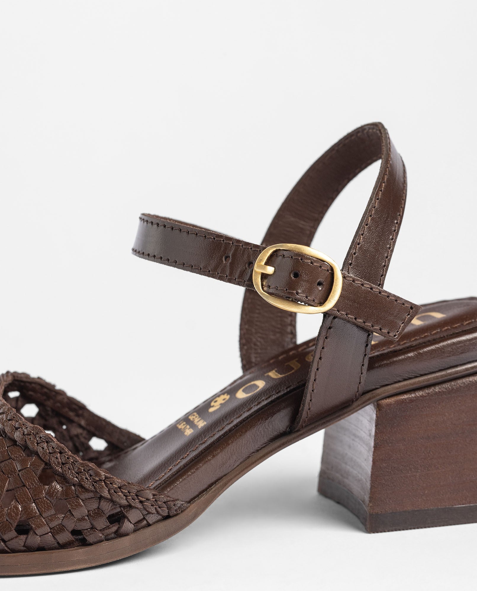 Yokono Goli 253 sandali con tacco donna marrone cuoio
