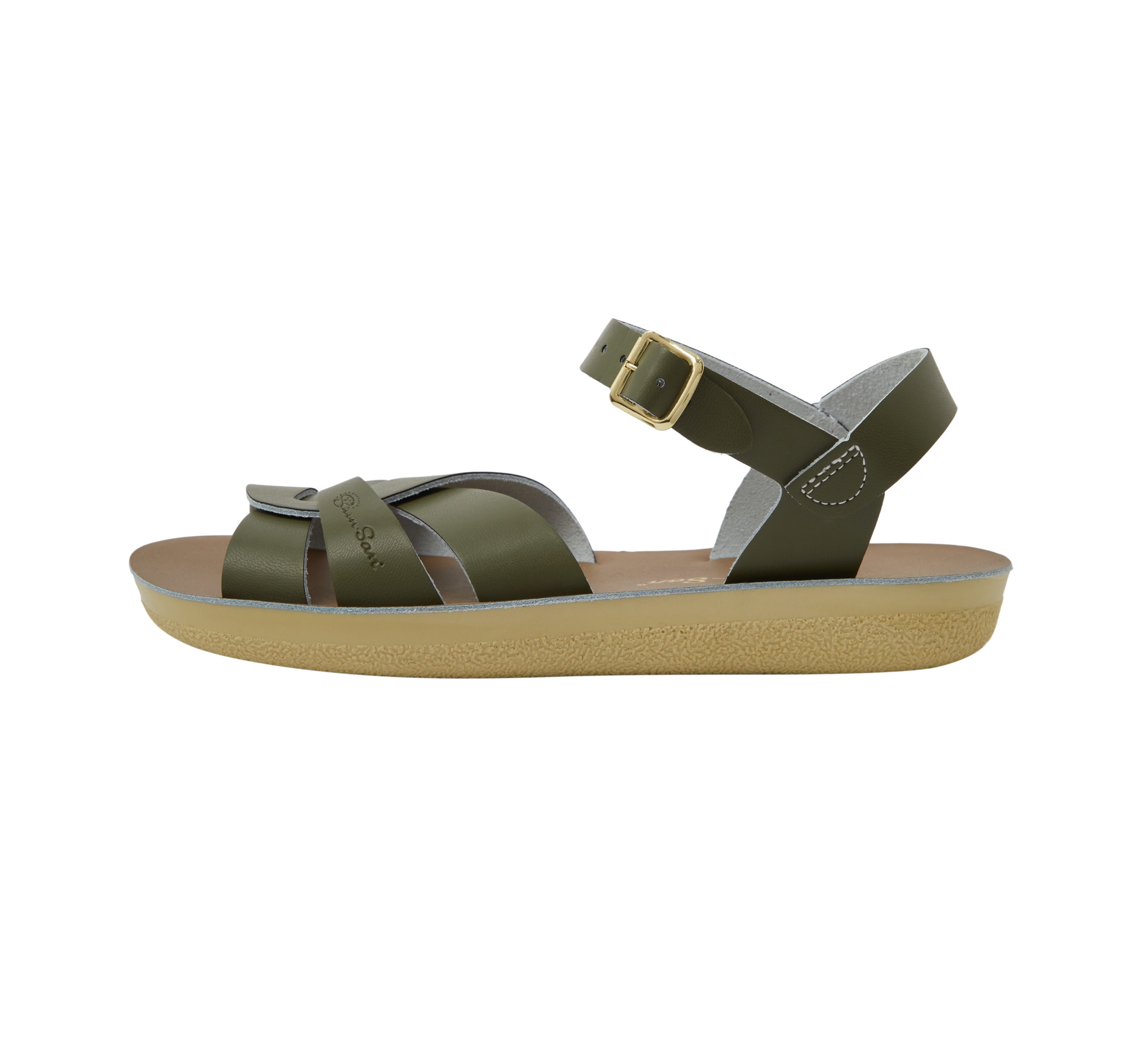 Salt-Water Sandals Swimmer sandali donna oliva in cuoio