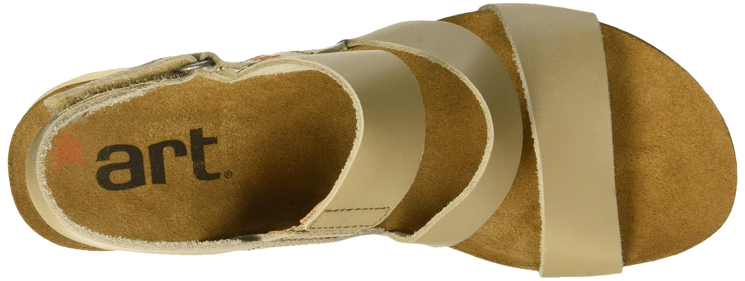 ART Borne sandali donna punta aperta EU 37 zeppa legno