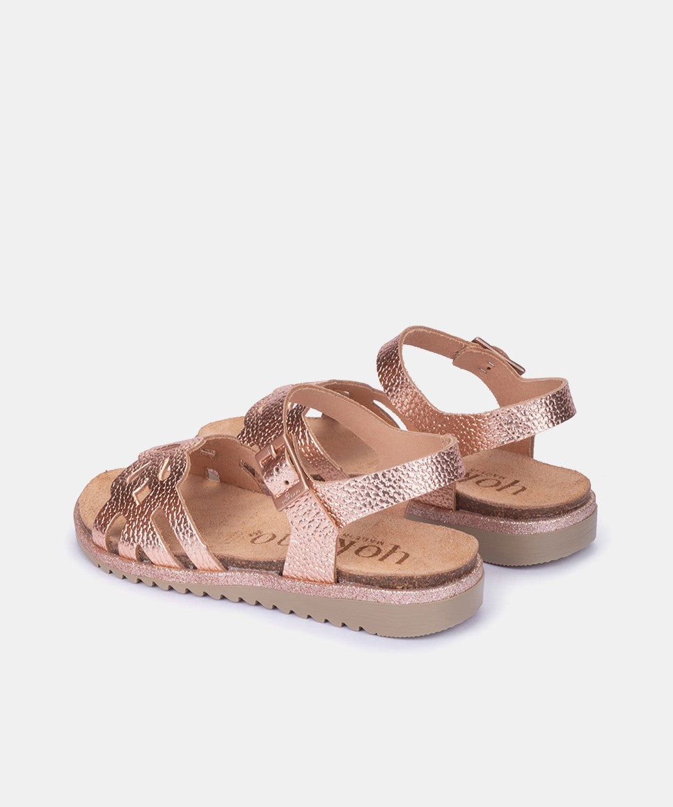 Yokono Haiti 312 sandalo bimba rosa con fibbia