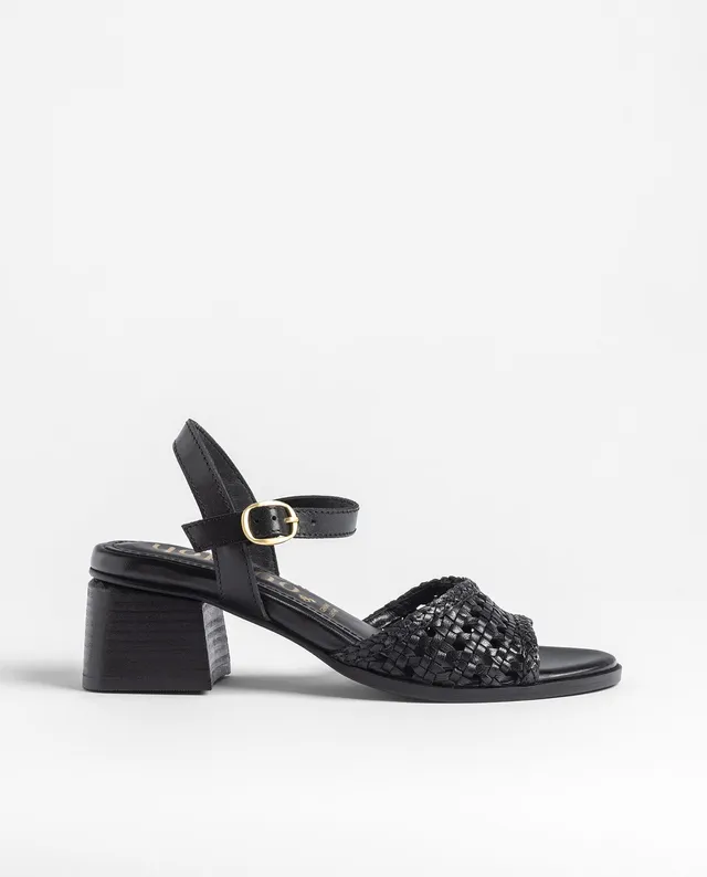 Yokono Goli 253 sandali con tacco donna neri pelle