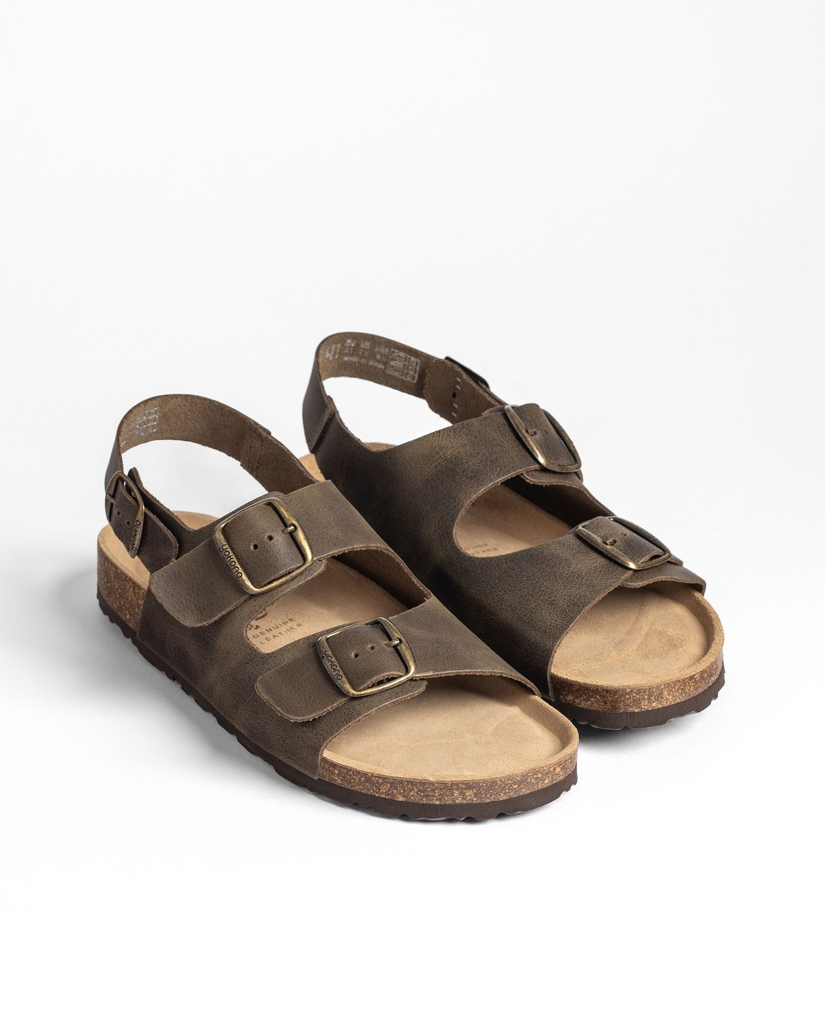 Yokono MACAM-151 sandali uomo marrone chiaro cuoio