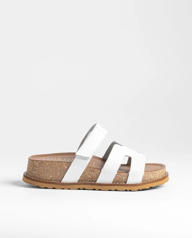 Yokono Oca 125 sandali donna bianco sughero plateau