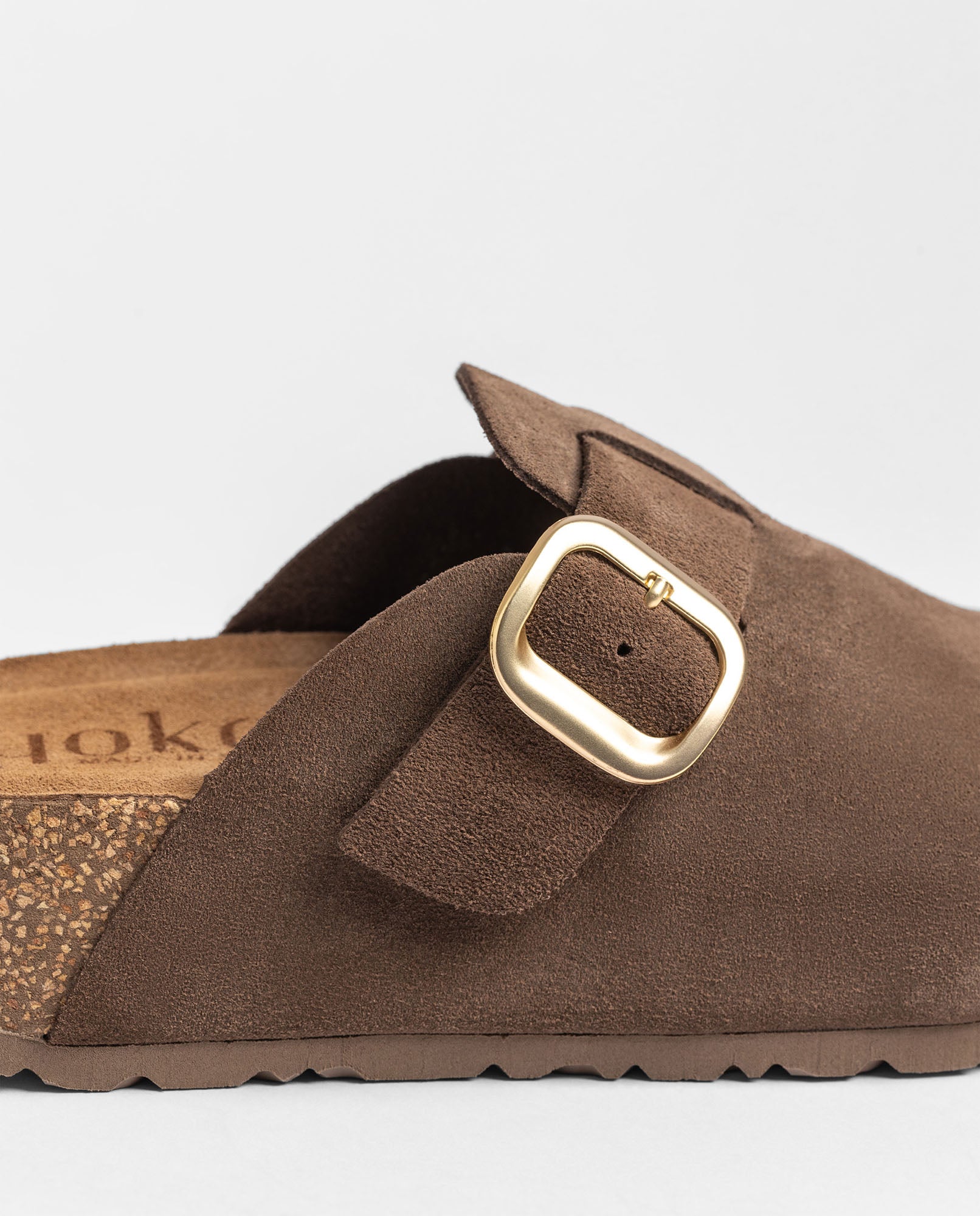 Yokono Wiwi WIWI-264 zoccoli donna marrone scuro in cuoio