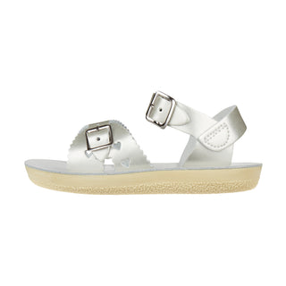 Salt-Water Sweetheart sandali bambina argento in cuoio