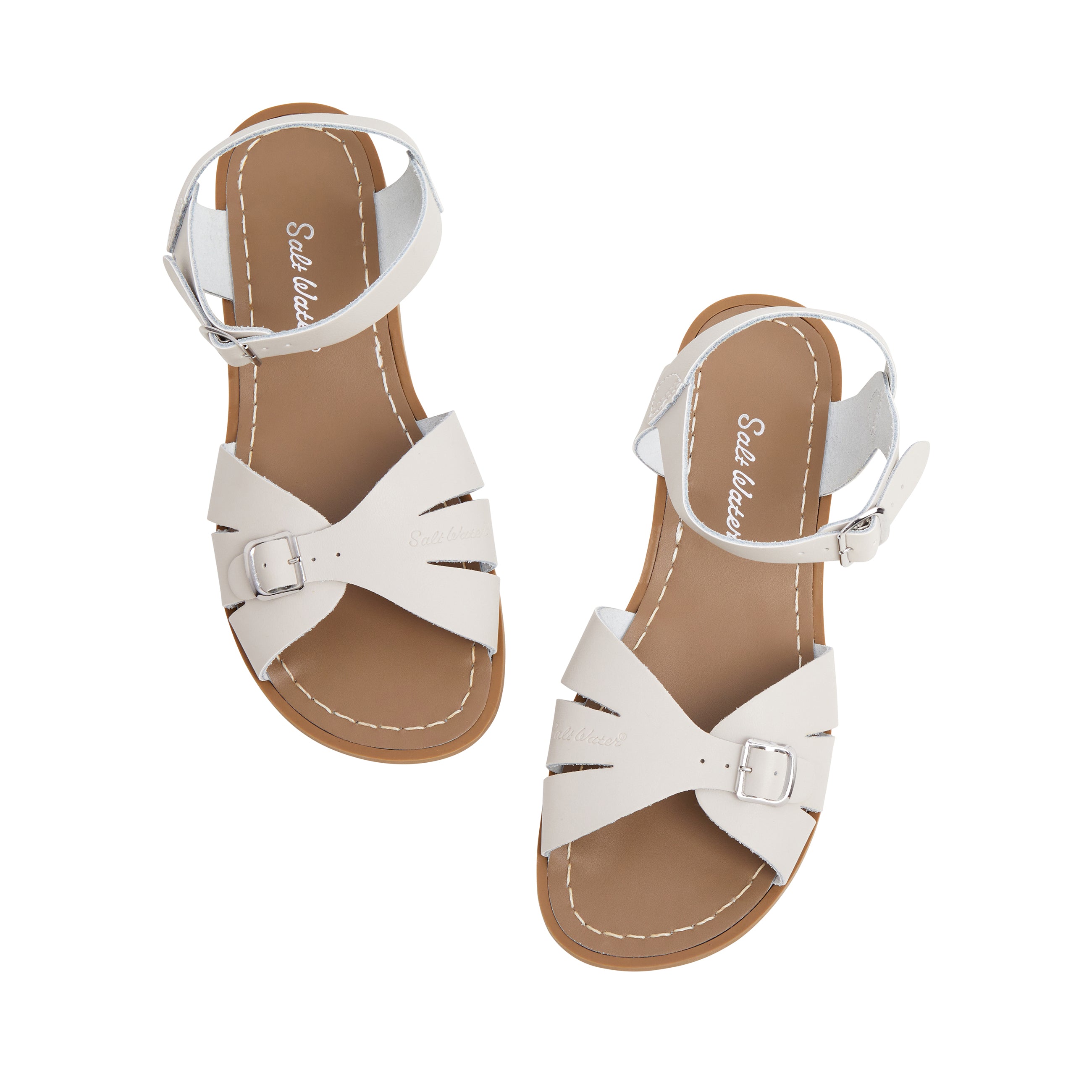 Salt-Water Classic Stone sandali donna beige con fibbia
