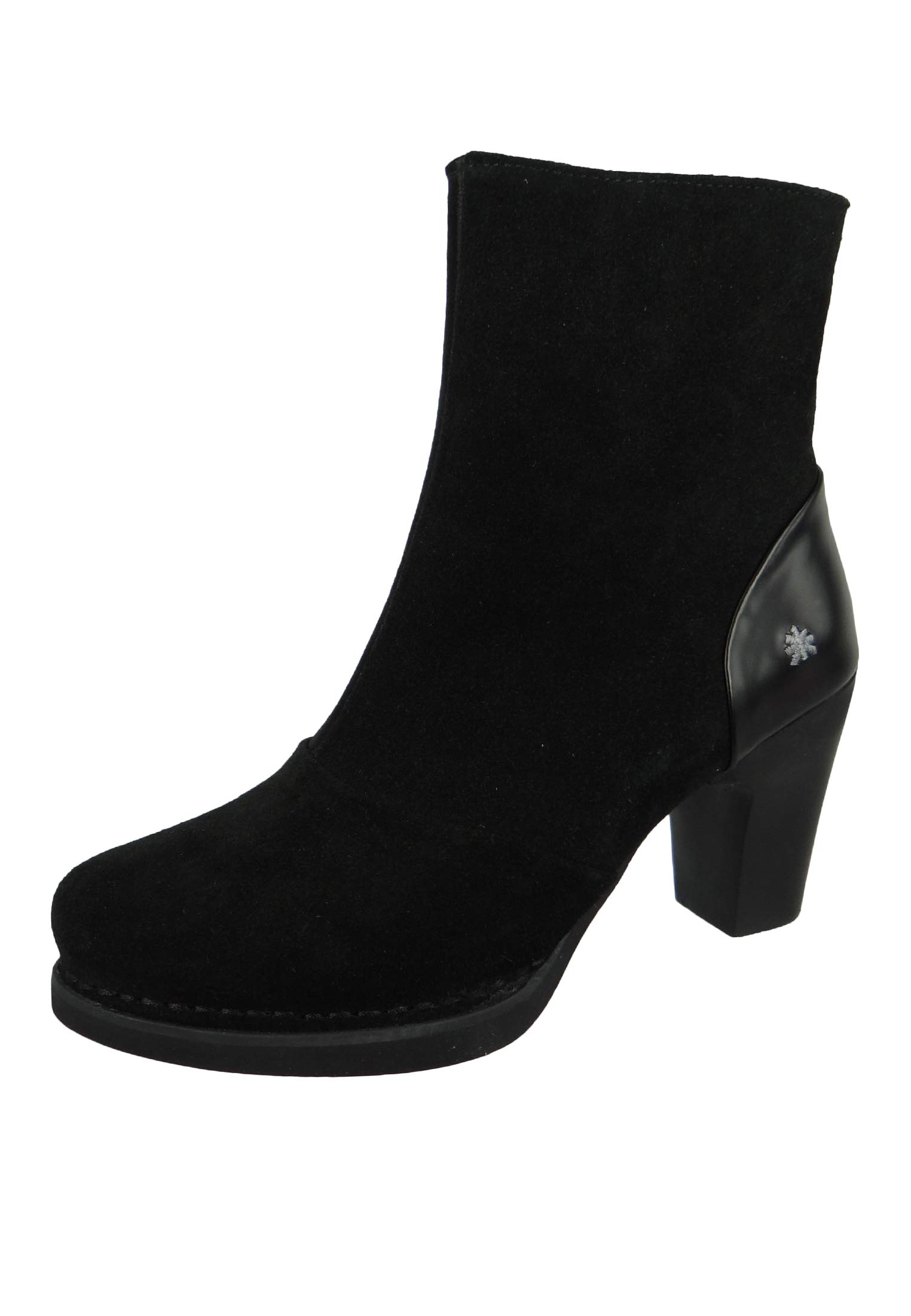 ART 1148 Gran Via stivaletti tacco donna rossi con zip