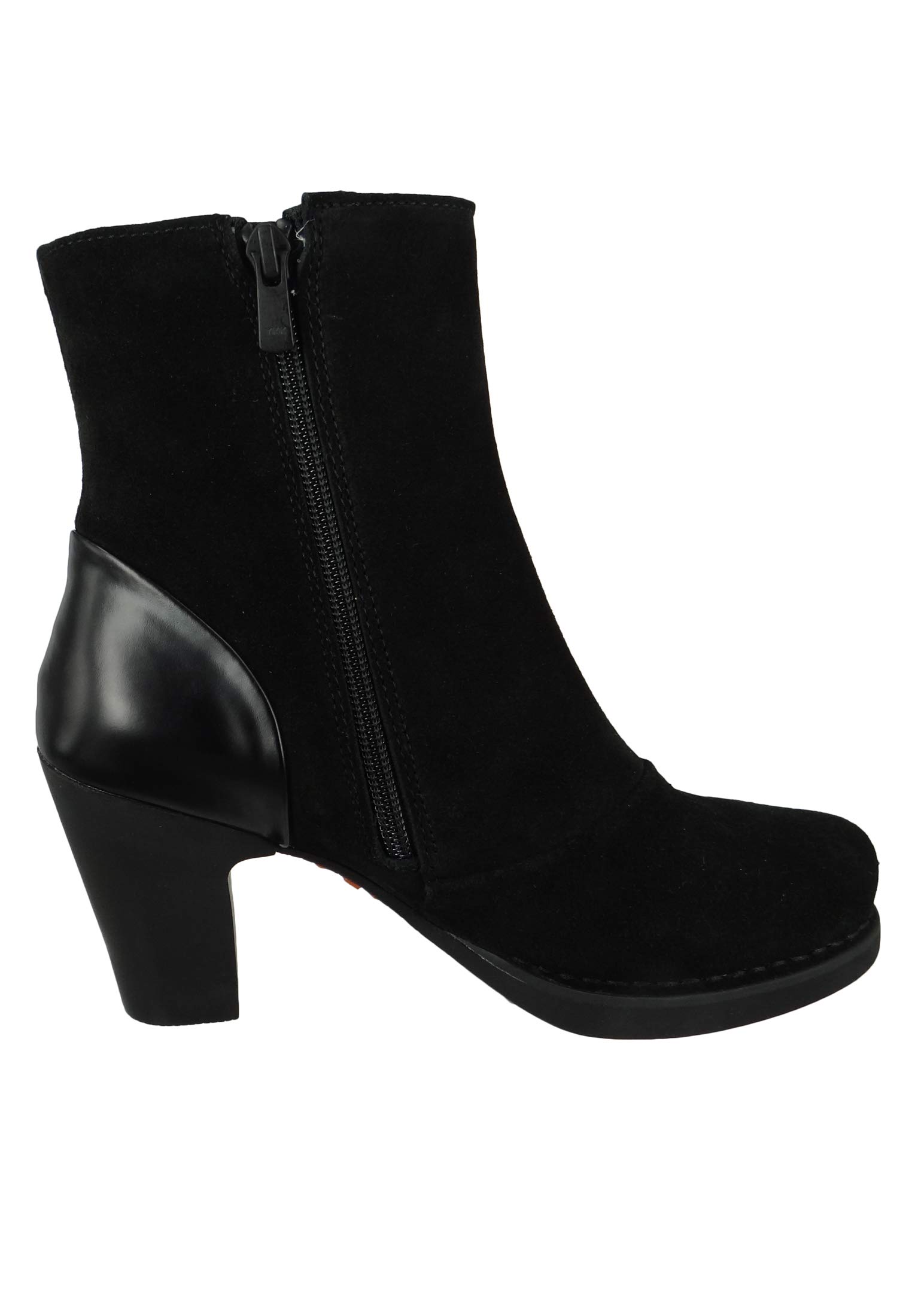 ART 1148 Gran Via stivaletti tacco donna rossi con zip
