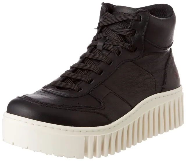 ART Brighton sneakers donna nero con plateau leggero