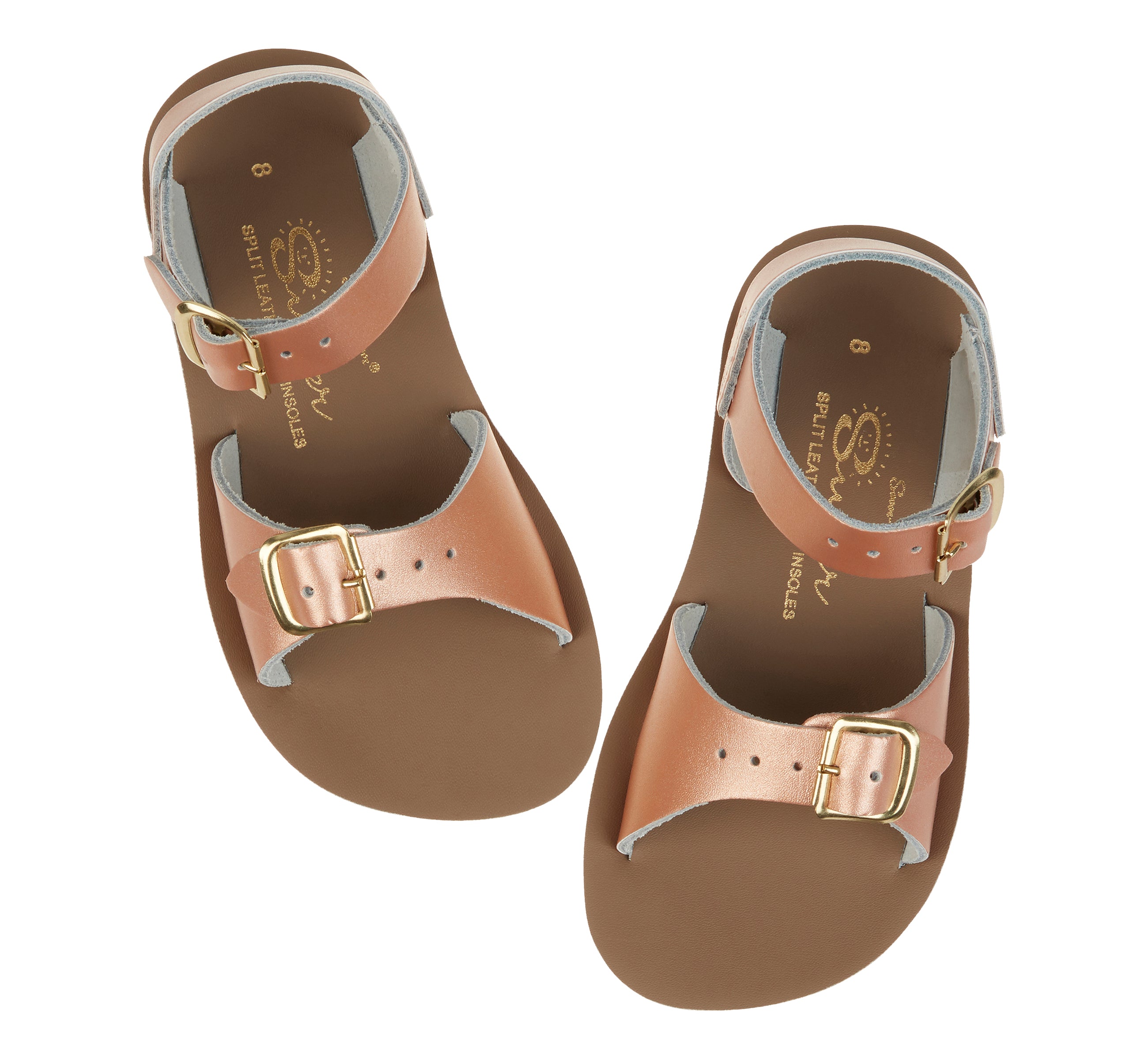 Salt-Water Sandals Surfer sandali bimbo oro rosa impermeabile