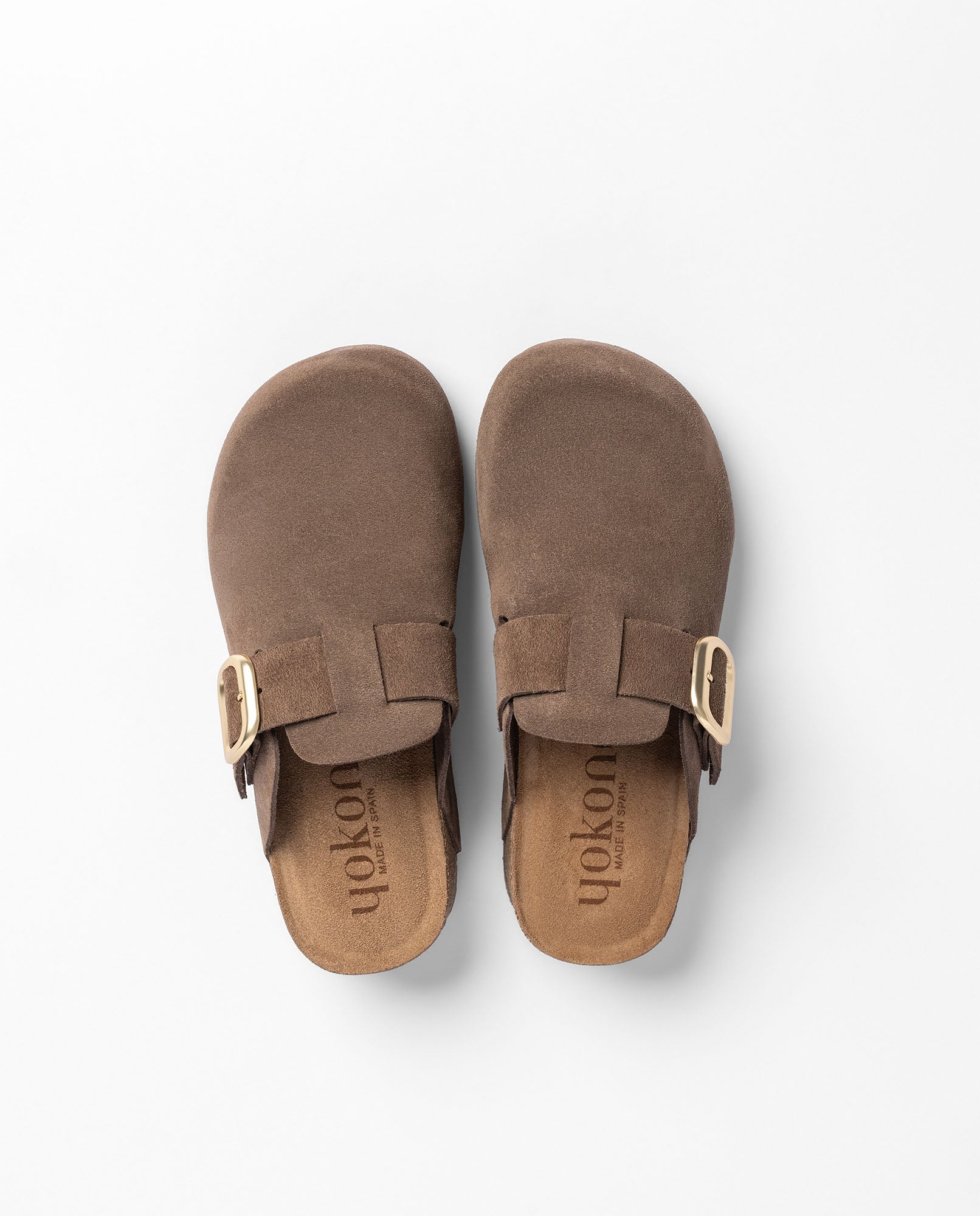 Yokono Wiwi WIWI-264 zoccoli donna marrone scuro in cuoio