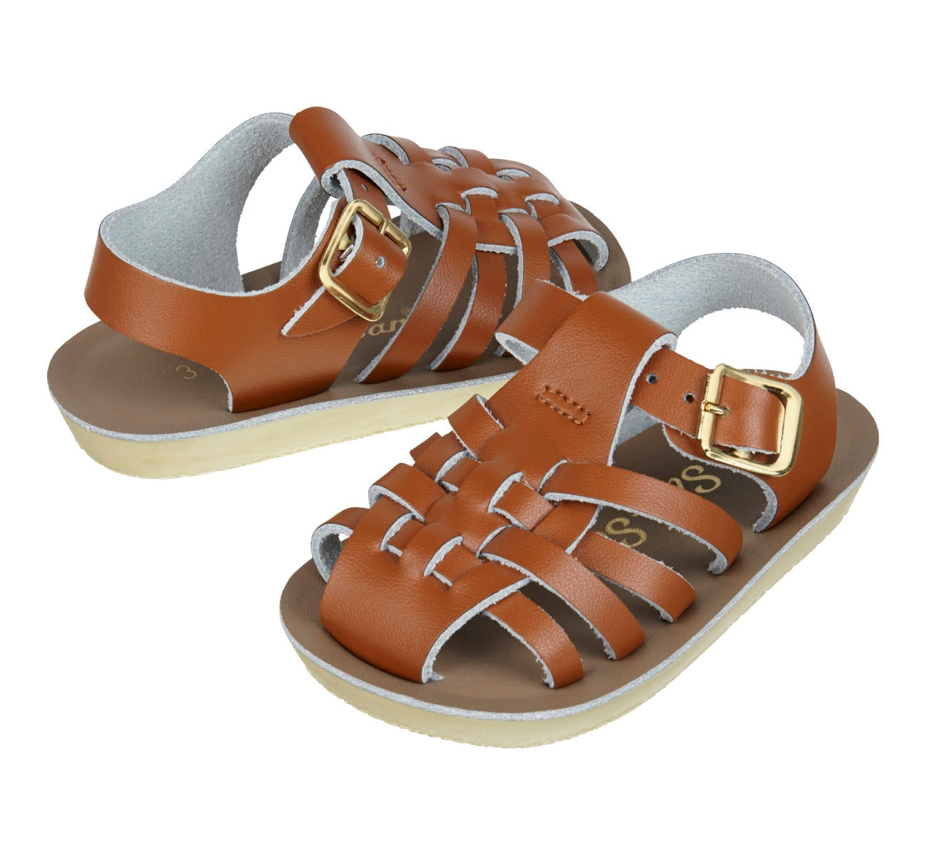 Salt-Water Sandals Sailor sandali Tan taglia 3 cuoio