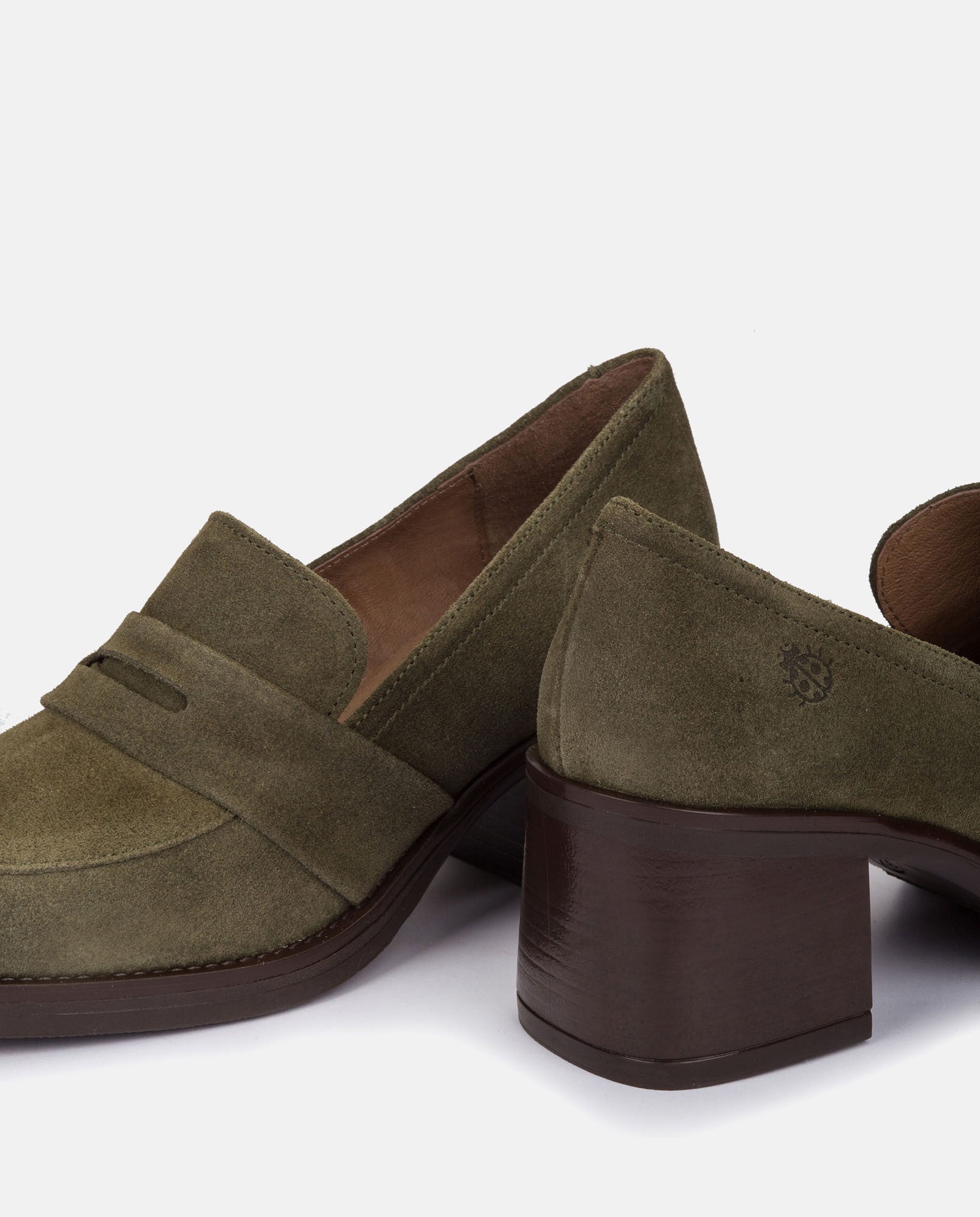 Yokono Landas-001 scarpe tacco verde pelle
