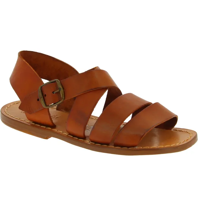 Gianluca Classica 508-U-CUOIO sandali uomo 44 EU testa di moro pelle
