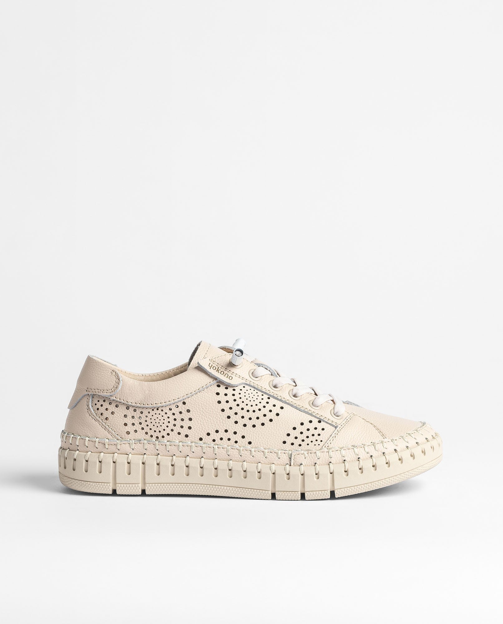Yokono Flow-100 sneakers donna beige traforate
