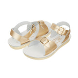 Salt-Water Sandals Surfer sandali bambini oro in cuoio