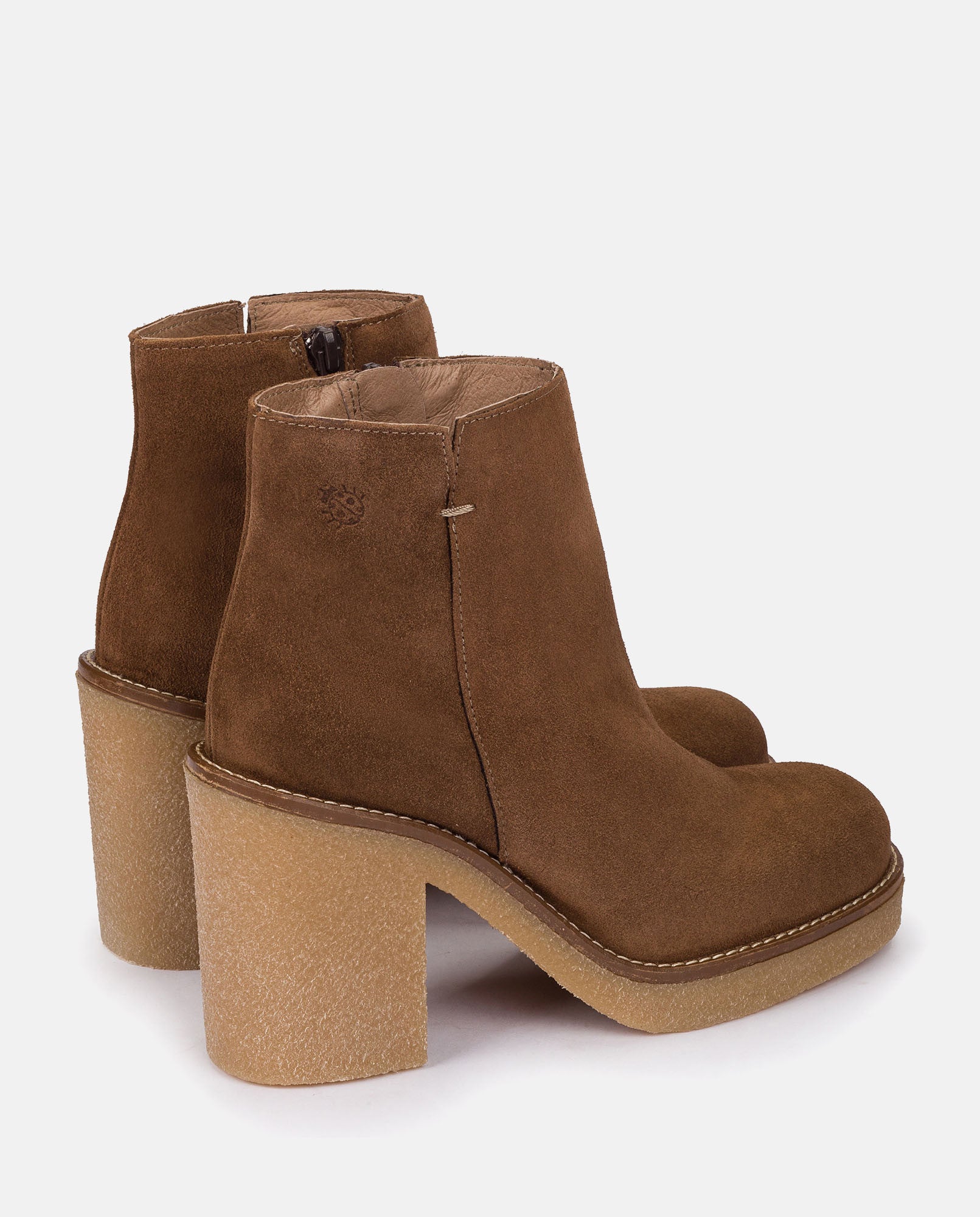 Yokono Gela 001 tronchetti donna marrone in pelle
