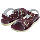 Salt-Water Sweetheart sandali bambina bordeaux cuoio
