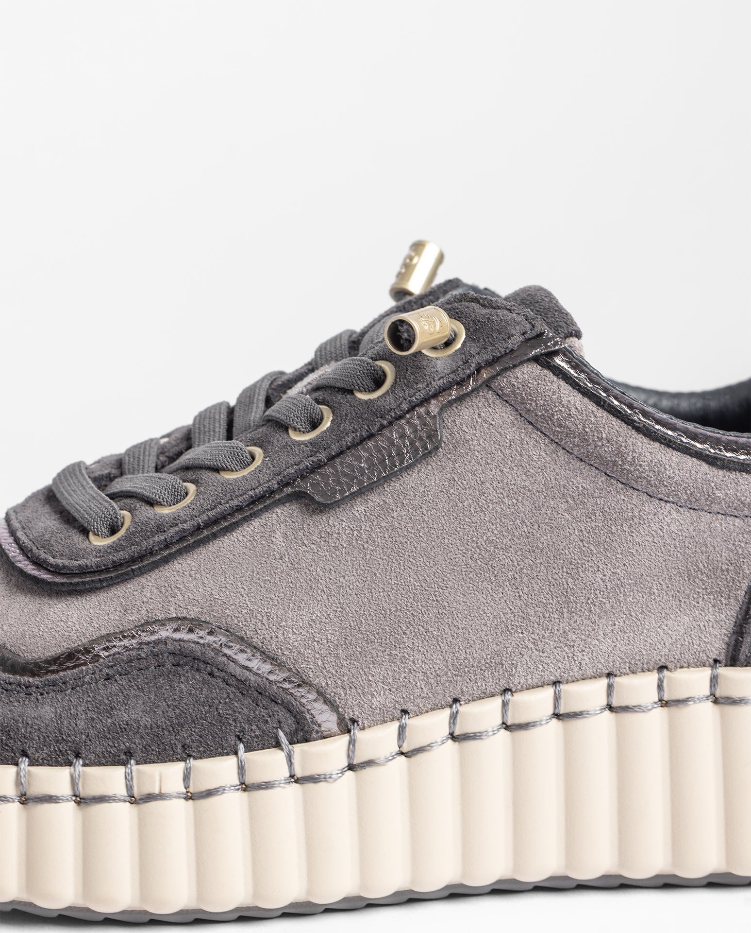 Yokono Vanna-262 sneakers donna grigio in pelle