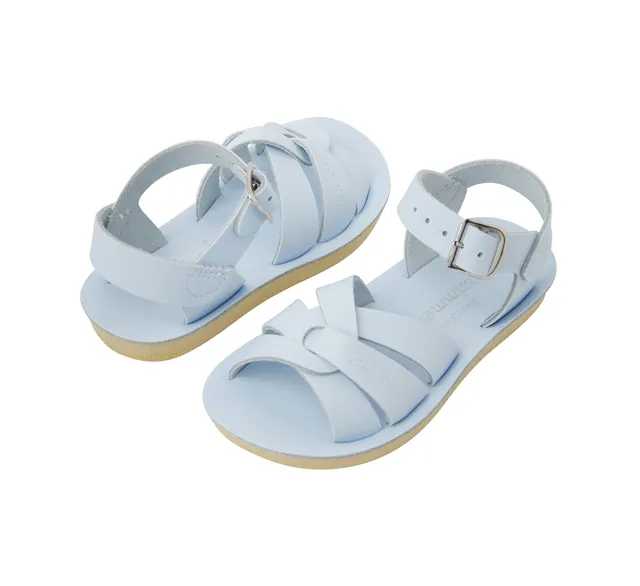 Salt-Water Swimmer sandali bambino azzurri cuoio