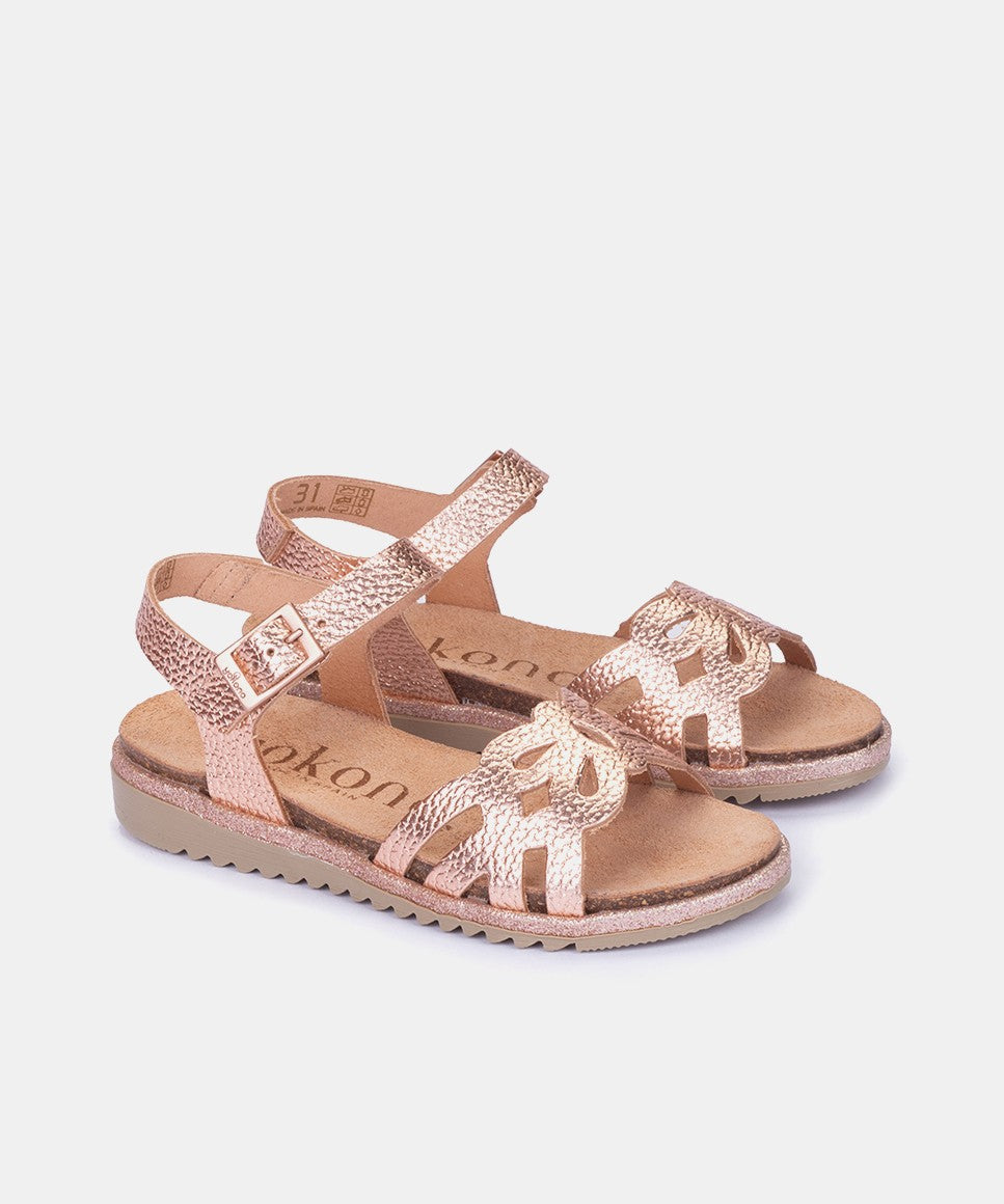 Yokono Haiti 312 sandalo bimba rosa con fibbia