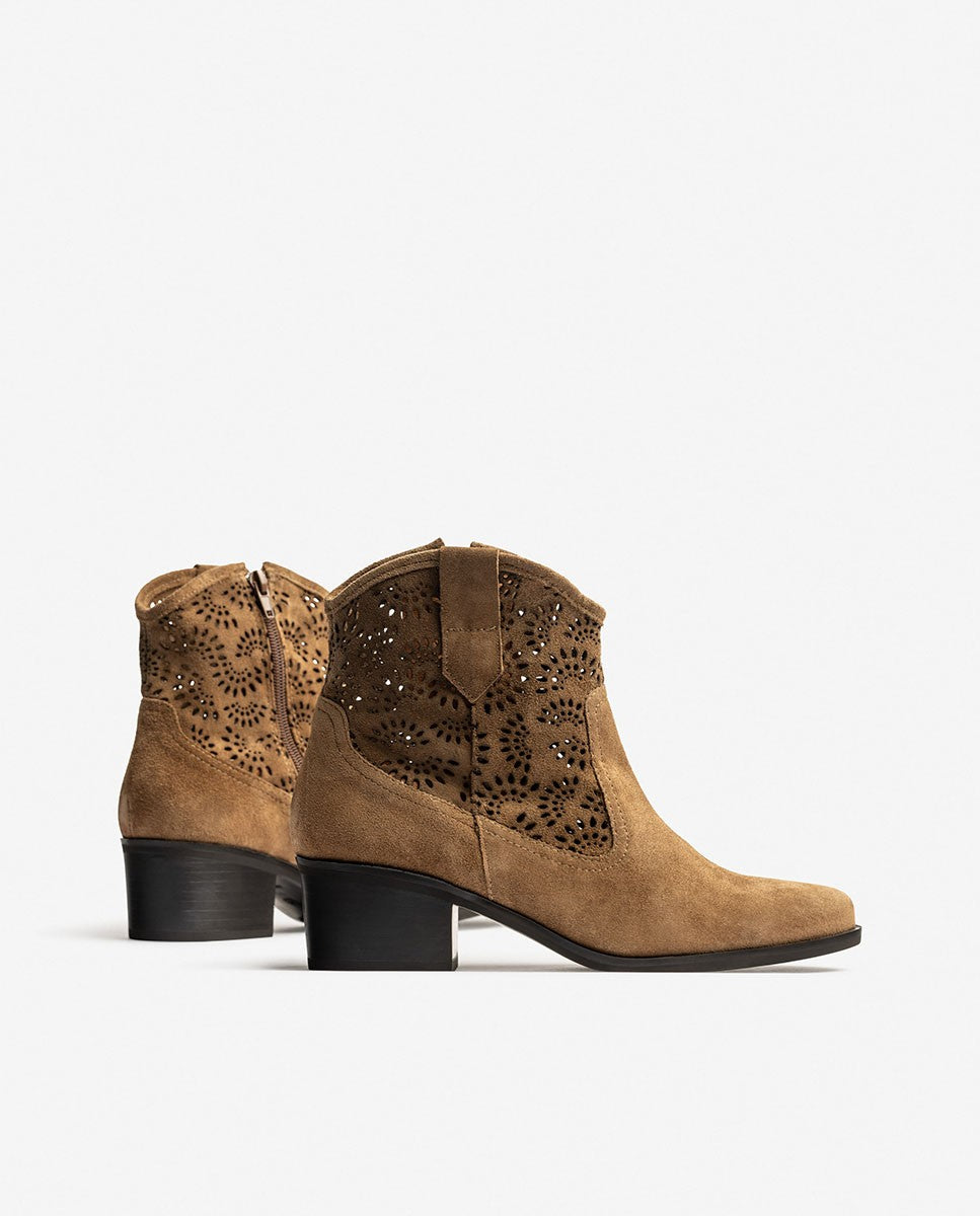 Yokono Laila-001 stivaletti donna beige tacco 6 cm