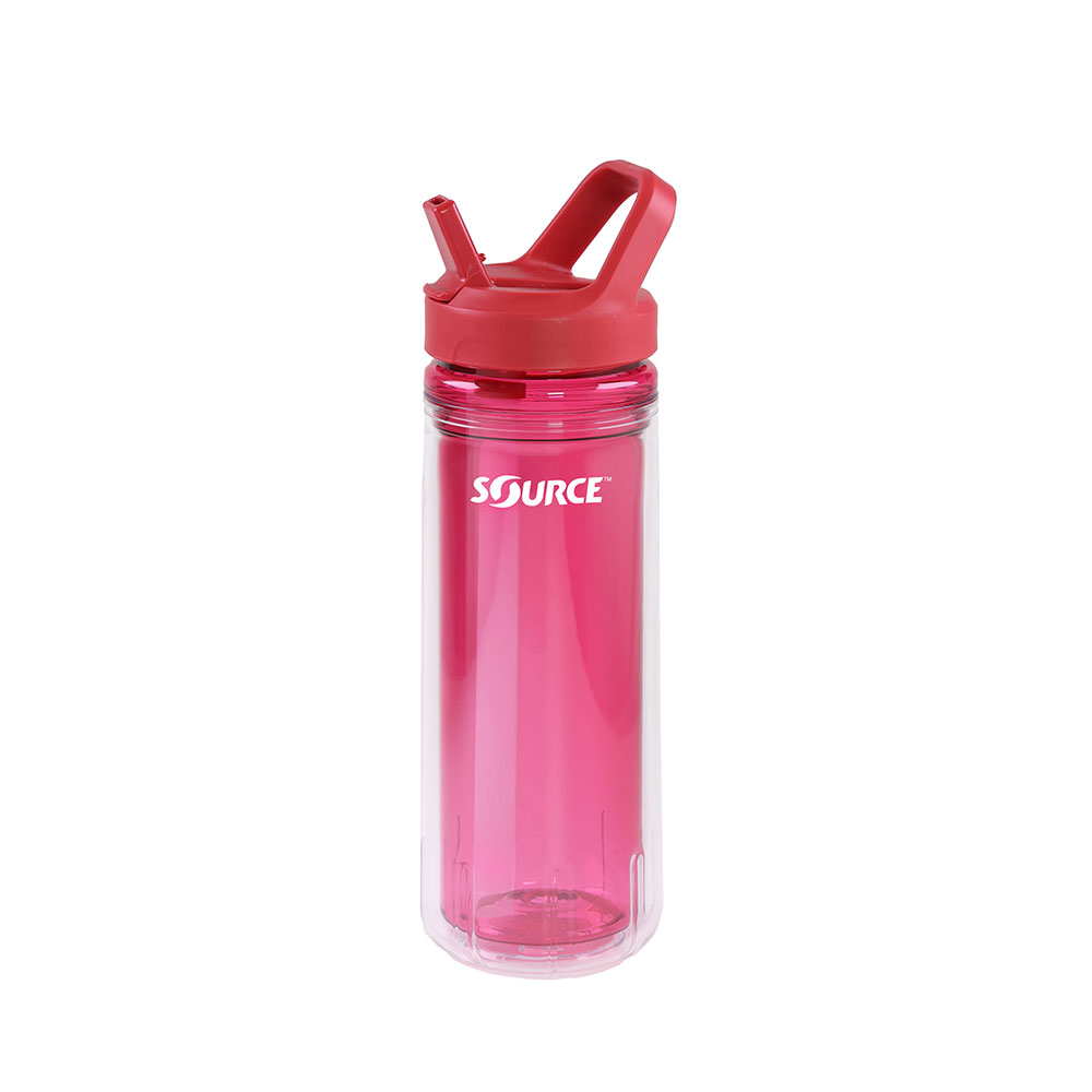 SOURCE Eco borraccia tritan con cannuccia 600ml