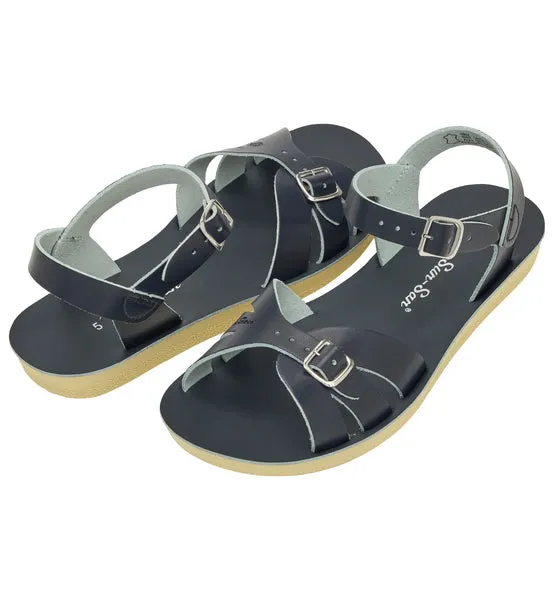 Salt-Water Boardwalk sandali donna blu navy cuoio