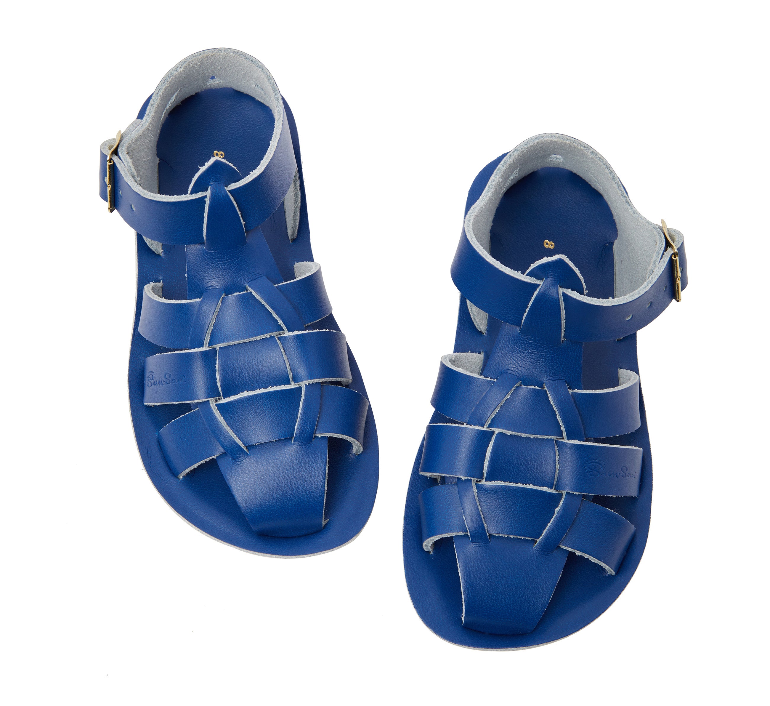 Salt-Water Shark sandali bimbo blu cobalto chiusi