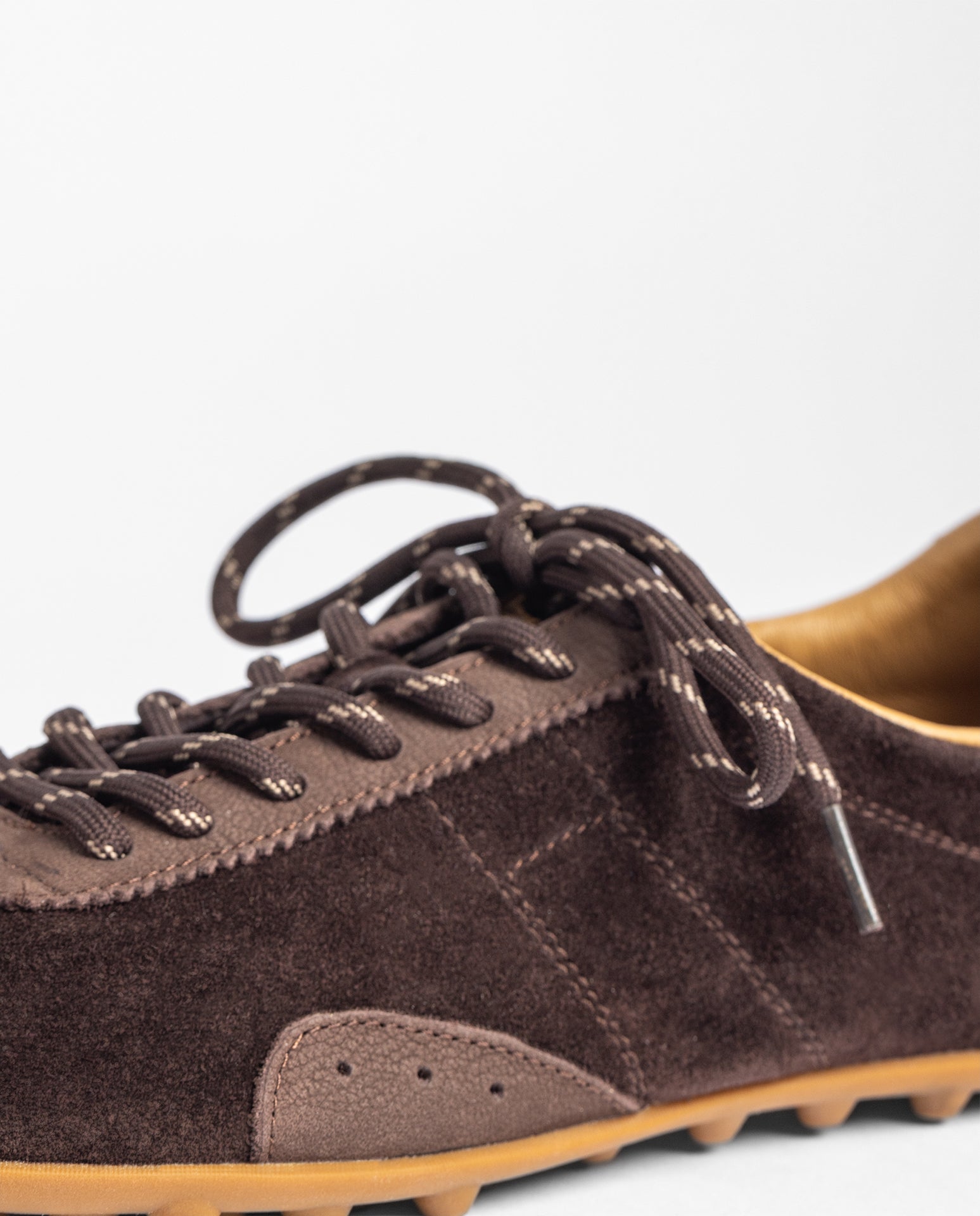 Yokono Lyon-262 sneakers donna marrone scuro pelle