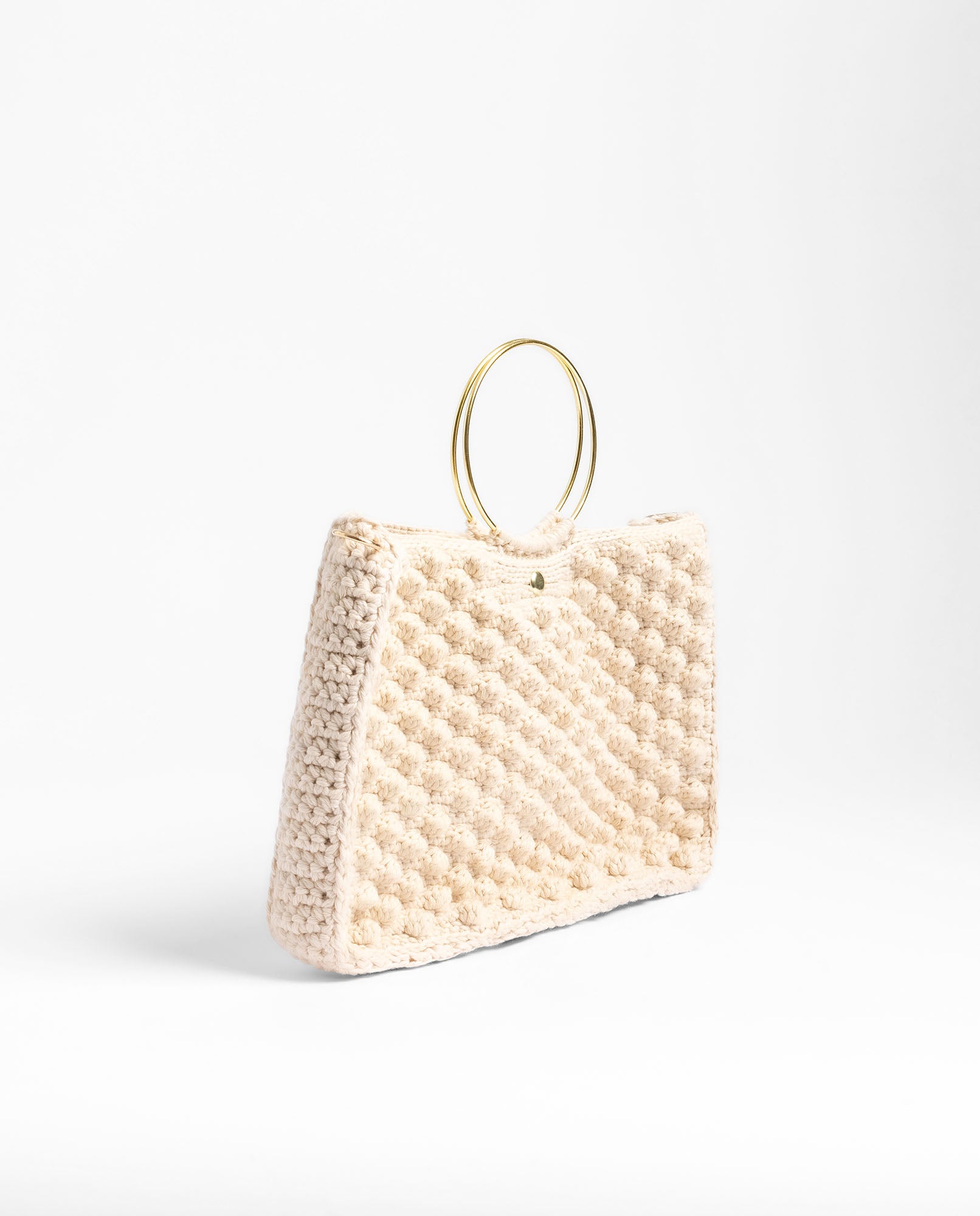 Yokono B-VICTORIA borsa beige crochet