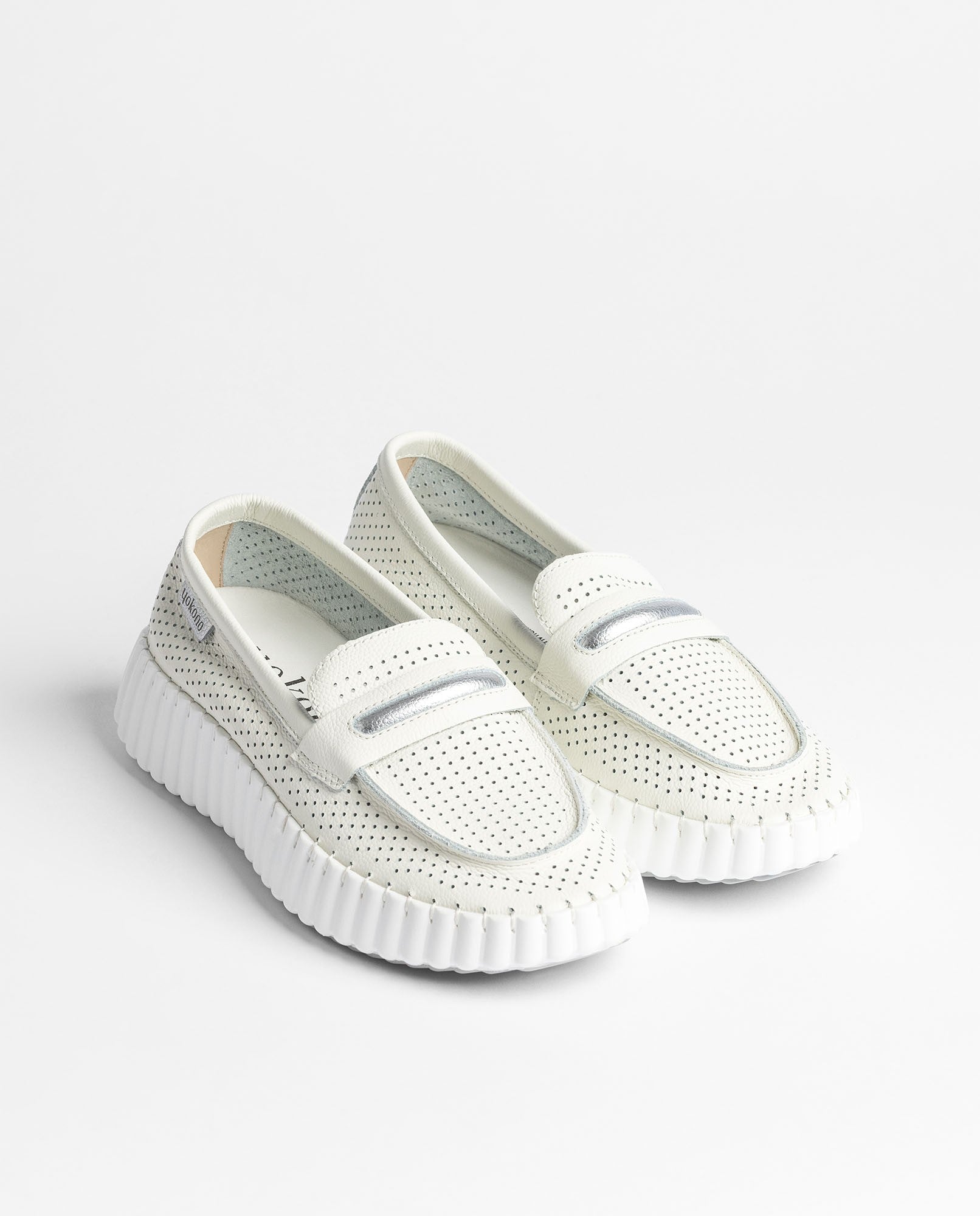 Yokono Vanna-101 sneakers bianche in pelle
