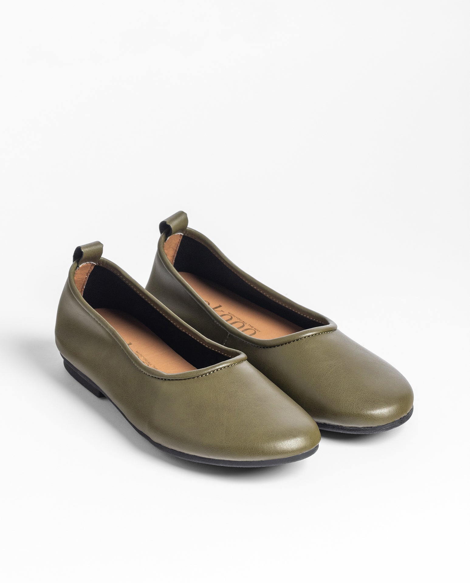 Yokono Tula-001 ballerine donna verdi pelle