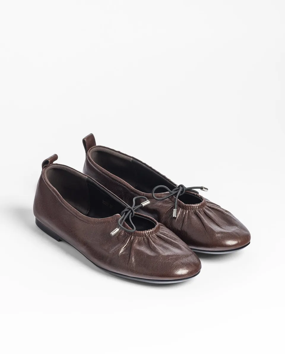 Yokono Renoir-260 ballerine donna marrone in pelle