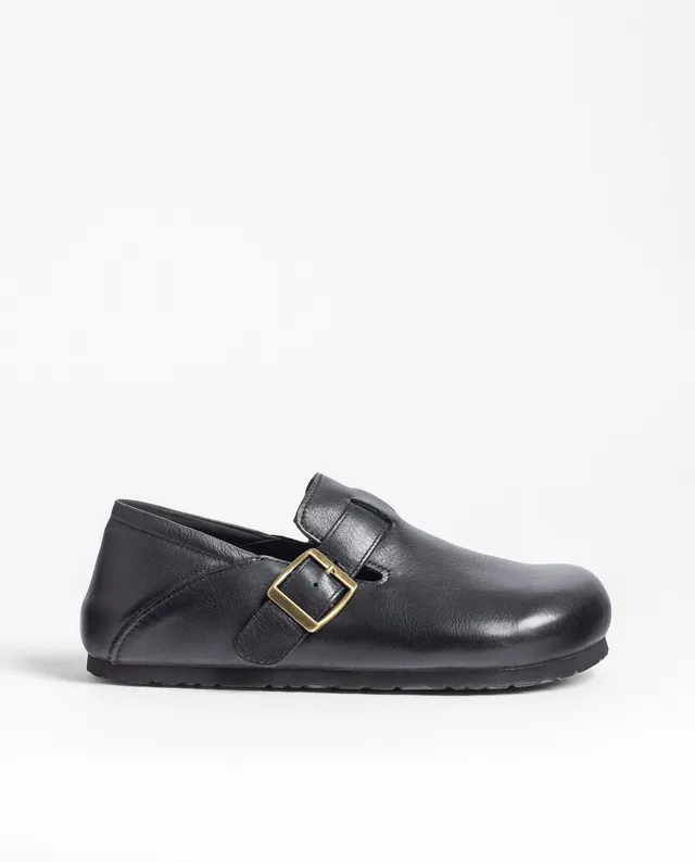 Yokono Ibon 262 zoccoli donna neri pelle