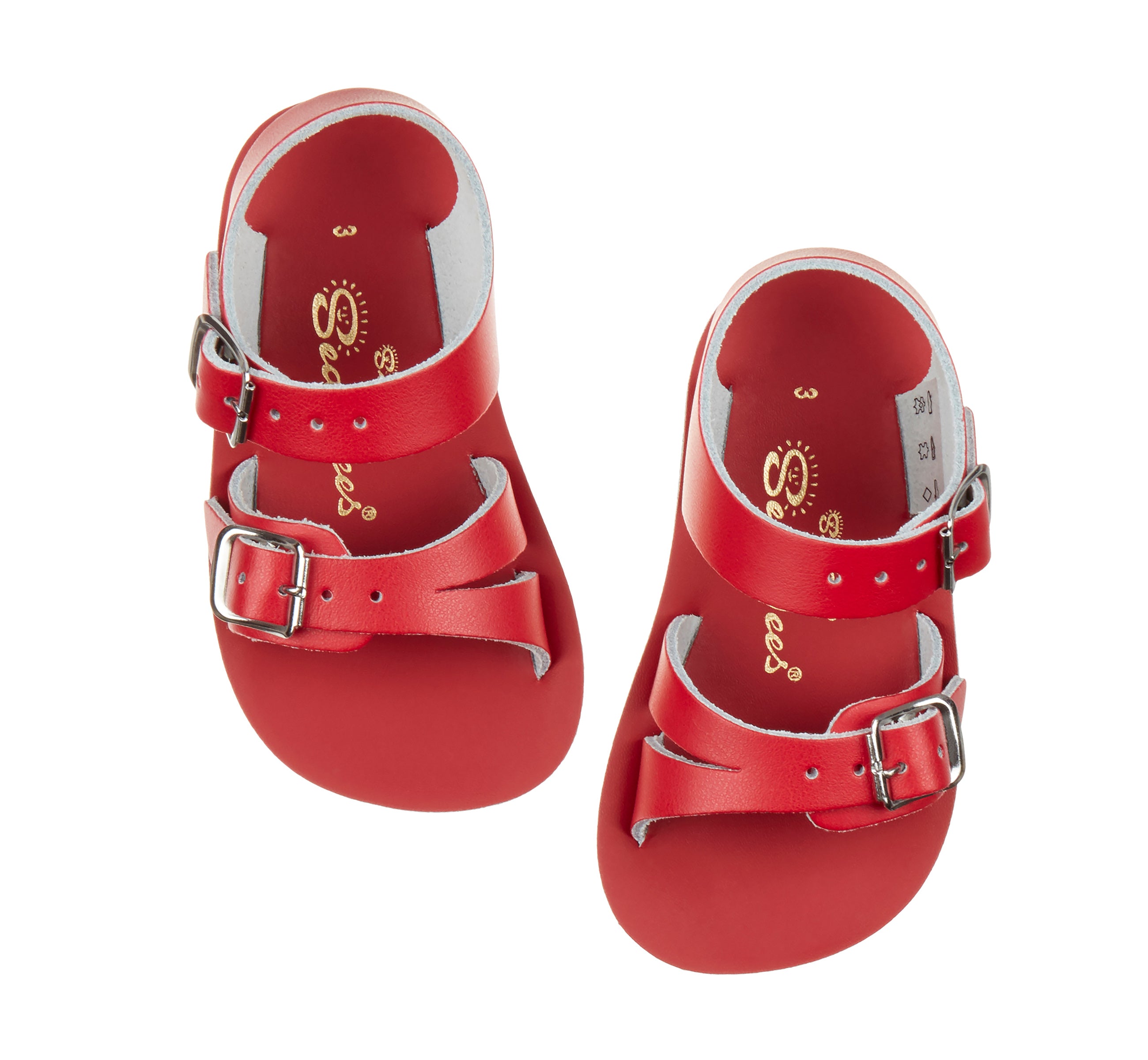 Salt-Water Seawee Sandali Bambino Rosso in Cuoio
