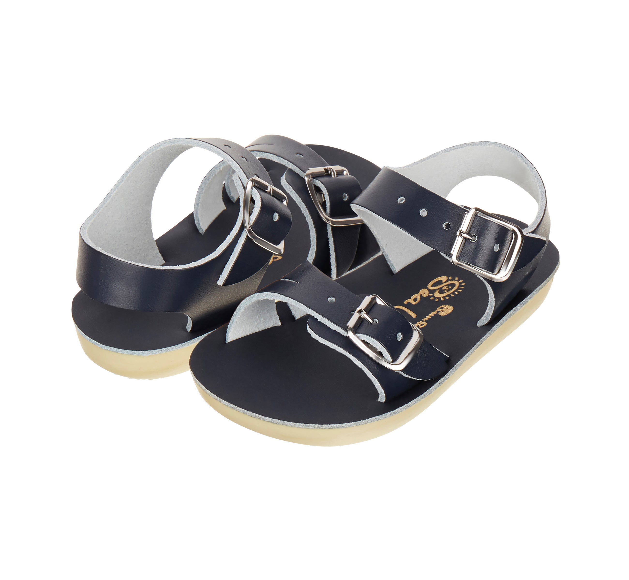 Salt-Water Sandals Seawee sandali neonato blu navy morbidi