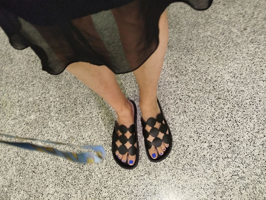 Yokono Morena 256 sandali bassi donna neri in cuoio