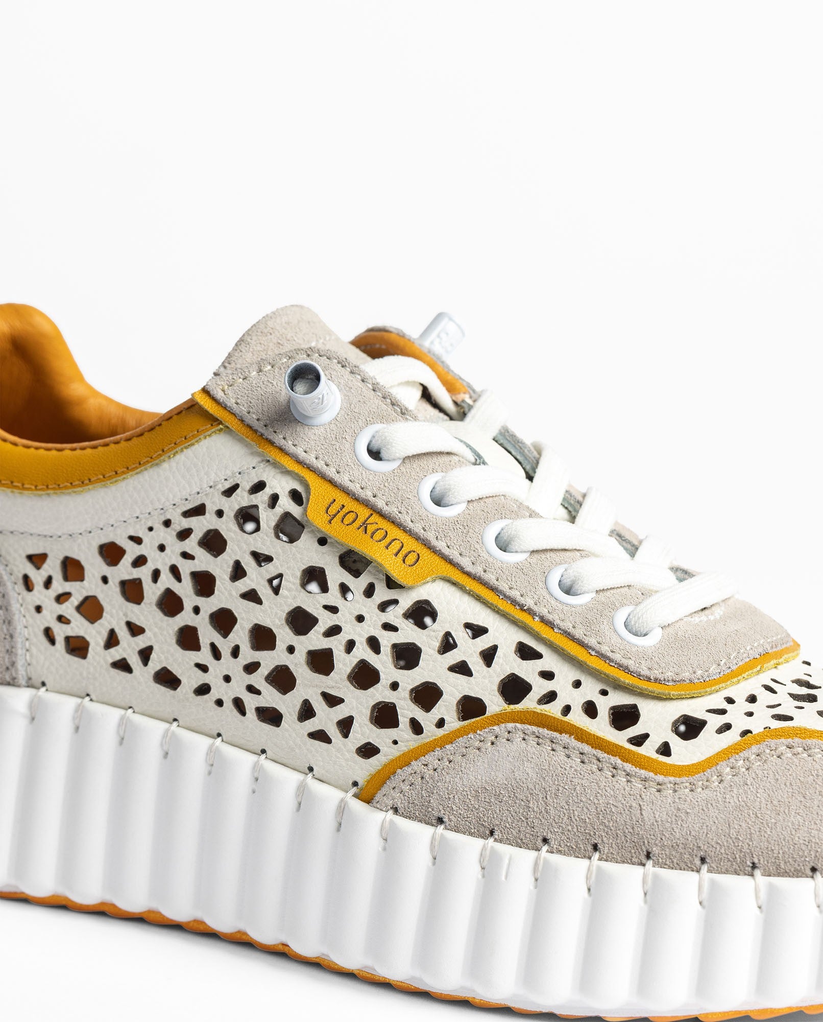Yokono VANNA-100 sneakers donna arancioni traforate