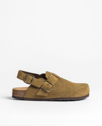 Yokono 600 zoccoli donna neri in pelle scamosciata